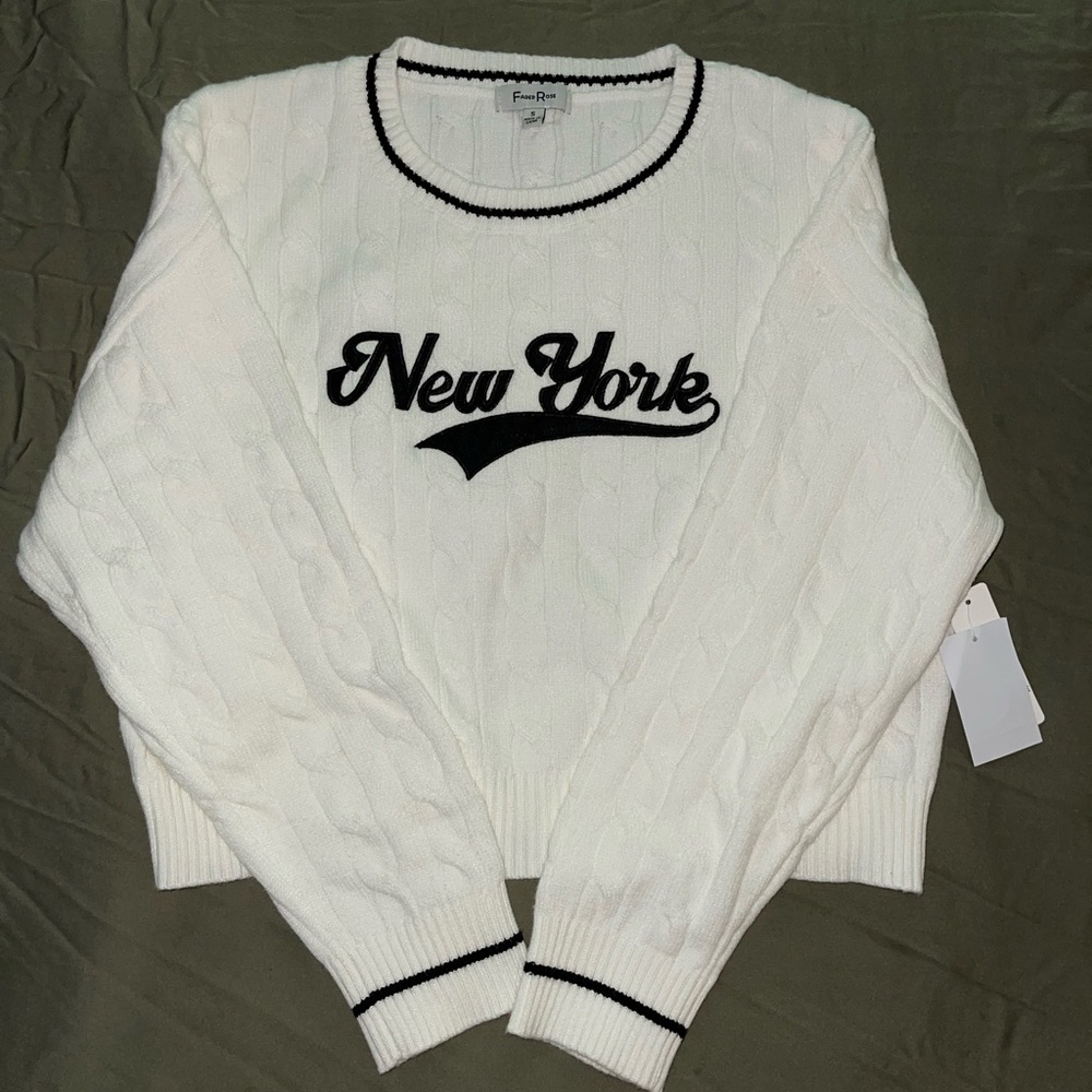 Varsity Style New York Sweater